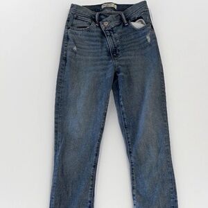 Abercrombie & fitch super skinny ankle high rise Distressed Jeans Size 27 4 R